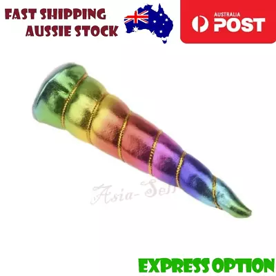 $9.89 • Buy 2x Rainbow Coloured Unicorn Horns DIY Horn Headband Accessory No String 10cm Toy
