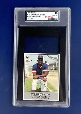 1988 Ballpark Cape Cod Prospects Mo Vaughn Graded PRO 10 • $6.99