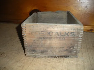 Vintage Wooden Toe Chalks Horse Nail Co. Shipping Box / Phillpsburg New Jersey • $25