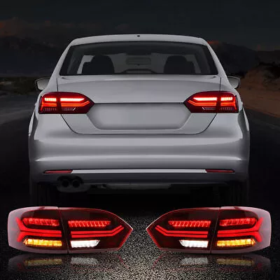 LED Tail Lights For Volkswagen VW Jetta MK6 2011-2014 Sequential DRL Rear Lamps • $208.99