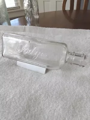 Vintage Dodge Glass Embalming Bottle With Lid 16 Ounces • $9.99