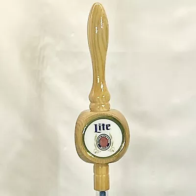 Vintage Miller Lite Beer Keg Wooden Tap Handle 3-Sided 11  • $23.95