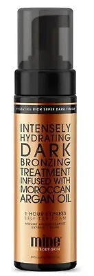 MINETAN Intensely Hydrating Dark 1 Hour Express Self Fake Tan Moroccan Oil Foam • £15.99