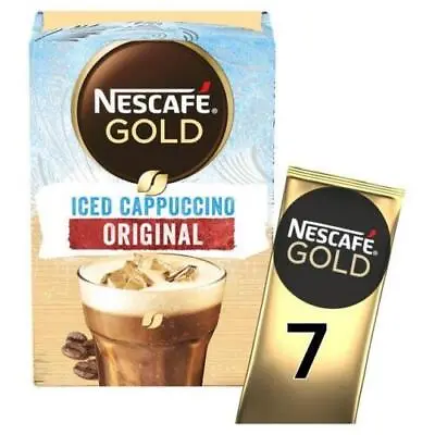 £3.99 • Buy 1 Box Nescafe Gold Frothy Instant Coffee Sachets 8 Mugs -Iced Cappuccino Flavour