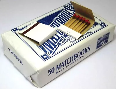 D.D. Bean & Sons 50 Plain White Matches Matchbooks For Wedding Birthday - 1 Pack • $7.99