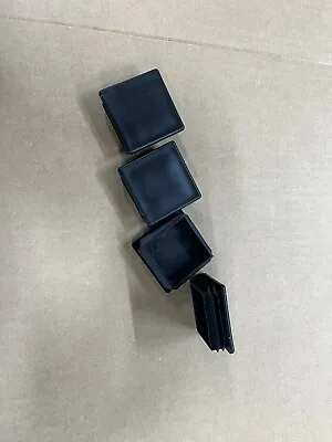 4 Pack - 2 X2  Tubing Plastic Plug End Cap Rectangular Rectangle 2x2 Black • $9.25