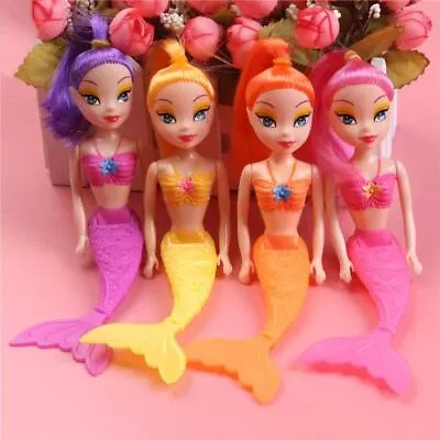 16cm Princess Fairy Mermaid Dolls Bath Swimming Pool Waterproof Doll Girls Toy • £2.82