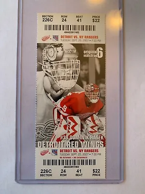 2007-08 Detroit Red Wings NHL Official Ticket Stubs - Detroit Stanley Cup Year! • $9.99