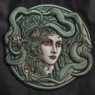 Medusa Snakes Patch Iron-on Applique Myth Of Olympus Argonaut Greek Monster • $4.95