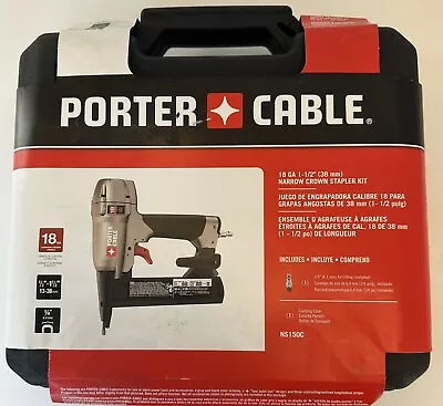 Porter Cable 18 Gauge 1/2 In To 1 1/2 In Pneumatic Narrow Crown Stapler NS150C • $89.99