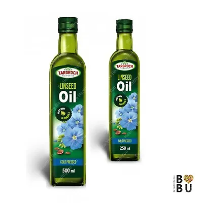 LINSEED OIL | OLEJ LNIANY | FLAXSEED OIL | COLD PRESSED | TARGROCH 250ml-1L • £9.49