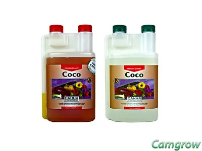 CANNA COCO A&B 1L Veg/Growth & Bloom/Flowering Nutrients Hydroponics • £21.95