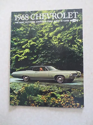 1968 Chevrolet Impala & Caprice & Bel Air & Biscayne Car Advertising Booklet  • $45