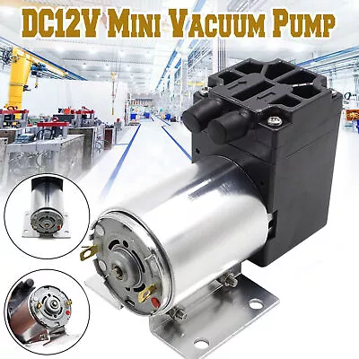 DC12V Mini Vacuum Pump Negative Pressure Suction Pump 5L/min 65kpa With Holder Y • $25.79