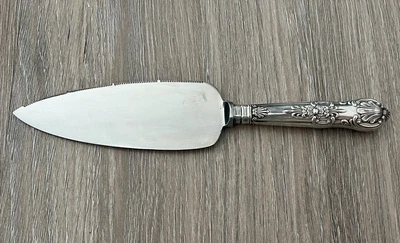 £18.50 • Buy John Turton & Co Stainless Cake Slice With Solid Silver Kings Pattern Handles