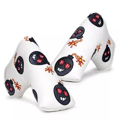 $21.41 • Buy 1Pc Waterproof PU Leather Golf Blade Putter Head Cover Club Protector Head Cover