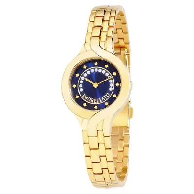 Women's Watch Morellato Burano Yellow Gold PVD  Dial Blue With Diamonds • $94.67