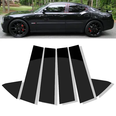 US For Dodge Charger 2006-2010 Glossy Black Pillar Posts Door Window Trim Cover • $13.99