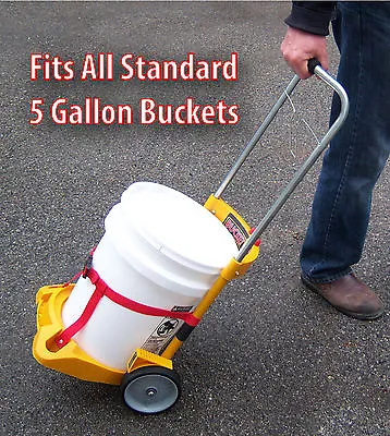 Bucket Buggy Rolling Cart 5 - 7 Gallon Buckets Paint Tools (bucket Not Incl.) • $65.95