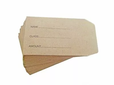 100 Small Brown Children Kids School Dinner Money Envelopes Wages Petty Cash • £3.97
