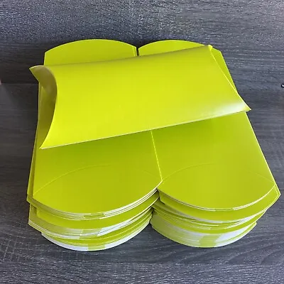 $14.95 • Buy 100 Pistatio Green Lime Pillow Boxes 7X5X2 Inch Wedding Party Favor Treat