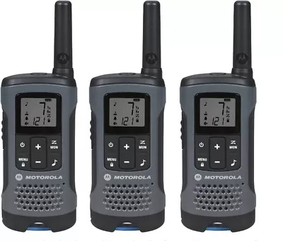 Motorola Solutions Portable FRS T200TP Talkabout 22 Channel Dark Gray 3 Pack • $140.45