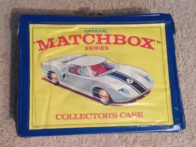 Vintage 1968 Matchbox Vinyl Case With 24 Toy Cars Mostly Lesney • $49.95