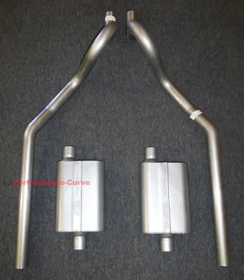 64-77 Chevrolet Chevelle 2.5  Mandrel Bent Exhaust - Flowmaster Original 40 • $299.95