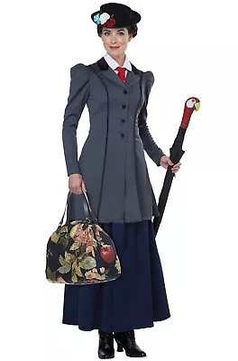 English Nanny Mary Poppins Inspired Adult Costume • $35.13