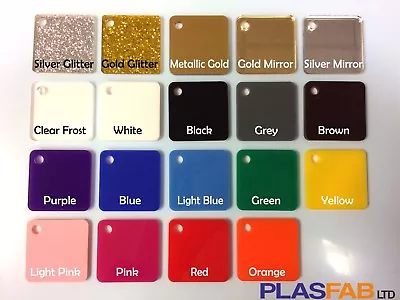 Perspex Colour Acrylic Sheet Plastic 3mm Gold Rose Silver Mirror A3 A2 A1  • £10.99