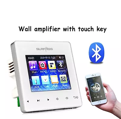Wall Amplifier Indoor Background Music System Bluetooth Connection Touch Key • £99.71