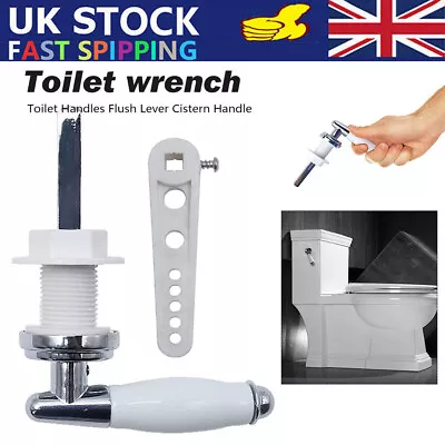 Durable/White Ceramic Traditional Style Toilet Cistern Flush Lever Handle Rerpai • £9.14