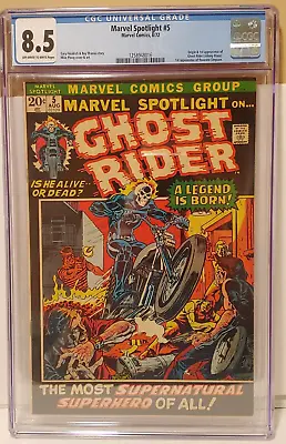 Ghost Rider CGC 8.5 - Marvel Spotlight #5 Origin & 1st App 1972 CGC • $3999.99