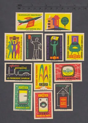 Series Of Old Czechoslovakian Matchbox Labels From 1960 /2029-2040/ • $0.99