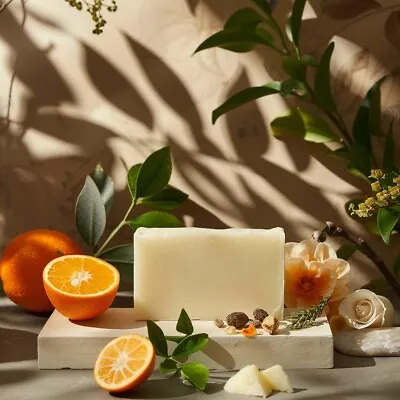 Organic Tallow Soap – Sweet Orange Bergamot & Frankincense. Handcrafted. • £5.90