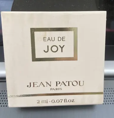 Vintage Joy By Jean Patou Eau De Toilette 2 Ml/.07fl Oz Miniature Perfume Paris • $11.99