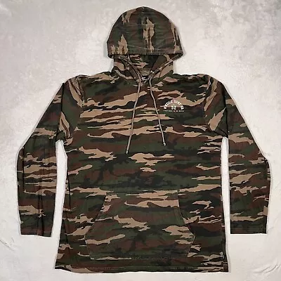 Oneill Sweater Mens 2XL Green Brown Camo Hoodie Lightweight Pullover Casual Surf • $19.95