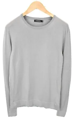 £35.99 • Buy J. LINDEBERG Nigel Jumper Men's MEDIUM Cashmere Silk Wool Blend Crew Neck Grey
