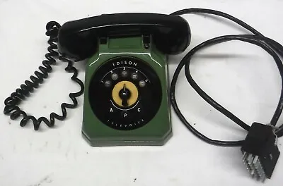 VTG Edison Televoice Phone Mod TVS-5A Stromberg-Carlson Green US Military '60s 4 • $50