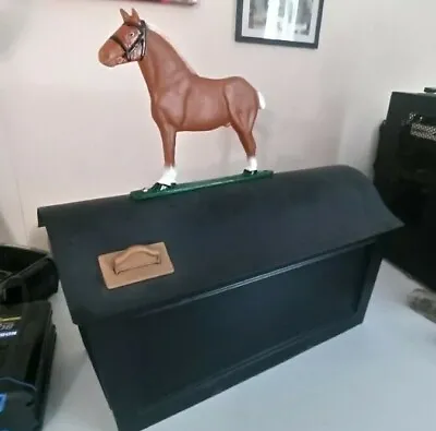 HORSE STANDING Mailbox Topper/ornament.Solid STURDY CAST Aluminum AS SHOWN. • $45.95