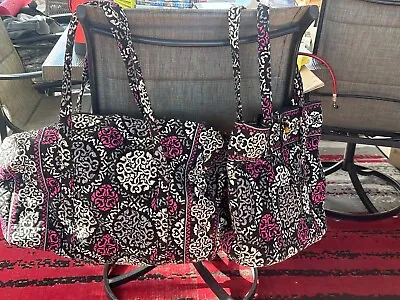 Vera Bradley Canterbury Small Tote & Large Duffle Retired Mint Condition • $80