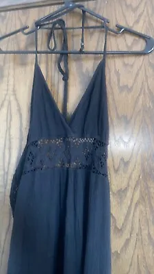 Michelle Jonas Gauze Halter Maxi Dress Size Large • $32