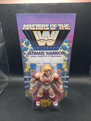 WWE Masters Of The WWE Universe Ultimate Warrior 6  Figure Come With Collector B • $16.99