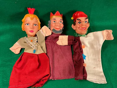 $13.50 • Buy Three Vintage Mr. Rogers Neighborhood Hand Puppets King Queen