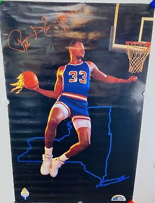 Vintage NBA Patrick Ewing Poster 22x34 New York Lottery Basketball Promo • $10