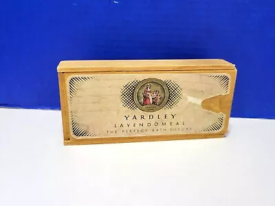 Vintage Yardley Lavendomeal Luxury Soap Wood Box • $20