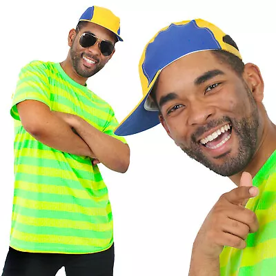 Bel-air Prince Costume 80's 90's Fancy Dress T-shirt Cap Mens Retro Tv Character • £12.99