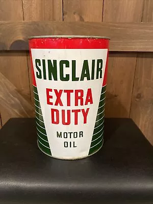 $99.50 • Buy Sinclair Extra Duty Motor Oil 5 Quart Metal Can