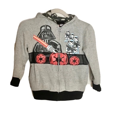 £10.95 • Buy LEGO X Star Wars Boys Star Wars  Graphic Full Zip Up Hoodie Sweatshirt Size 7