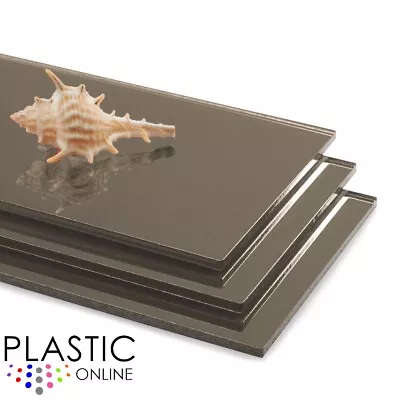 Bronze Mirror Sheet Perspex Plastic Safety Mirror Plaskolite Acrylic Mirror • £0.99